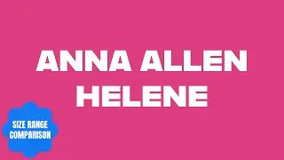 Anna Allen | Helene Selvedge Jeans | Size 20 | Size Range Comparison