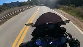 2023 Kawasaki Zx6r Chill canyon run (Raw Sound)