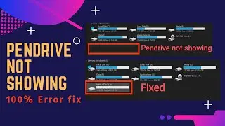 Pendrive detecting but not showing | Error fix without data loss