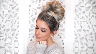 EASY TOP KNOT HAIR TUTORIAL | LAURA BEVERLIN