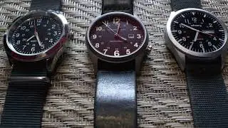 Momentum Wayfinder GMT titanium field watch - Black / Leather [40mm]