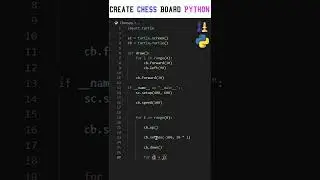 Create Chess with Python