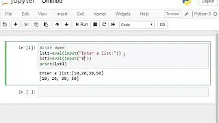 A program to read a list from keyboard in Python