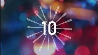 Colorful 10 Seconds Countdown Timer with Animated Fireworks