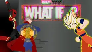 What if? Spider-man and Dr strange Vs Goku|Stick fight|