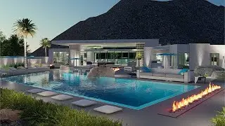 Modern Desert Home with Clean Lines DUAL Views on Tom Fazio Golf Course La Quinta California