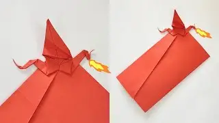 Origami ENVELOPE with DRAGON | Paper envelopes