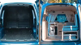 DIY Camper Van Conversion | Full Build Timelapse | VW Caddy