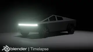 Tesla Cybertruck  Timelapse | Blender 2.8