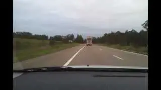 Speeding truck North of Newcastle NSW, Australia