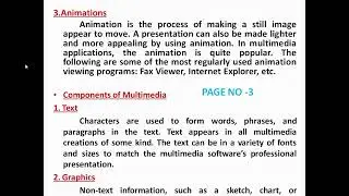 Explain Multimedia, applications and components of Multimedia(AECC Notes)