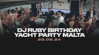DJ Ruby Live Video Set at Birthday Yacht Party, Malta 29.06.24