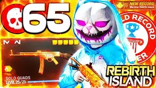 NEW WORLD RECORD KILLS SOLO QUADS in Rebirth Island Warzone Season 5!