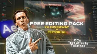 7K Giveaway After Effects (CCs, Text fx, Twixtors) | Full Editing Tutorial | Edit Like A Pro