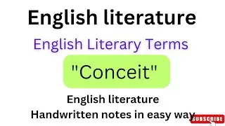 #BA sem5#Conceit#Termsandconceptsrelatedtopoetry#PU#Pu#GNDUEnglishlelectiveMeetStudyHub
