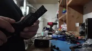 Breaking out the airsoft lower using a catspaw chisel