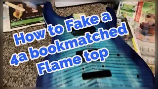 Faking tiger stripe, flame maple top/ diy project Jackson dinky js11/ how I did it