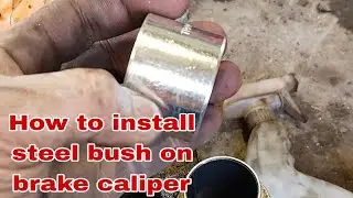 how to install new steel caliper bush on @Volvo brake caliper  #bush  @how @new #ins