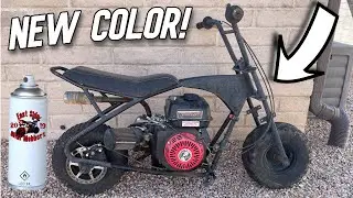 Painting The New Motovox Minibike Project! Minibike Flip!
