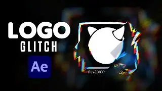 Animación avanzada de logo Glitch