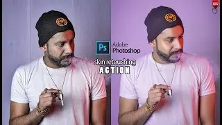 Advance Photo Editing FREE Action for Super-Quick High-End Skin Retouching photoshop Saad bbc studio