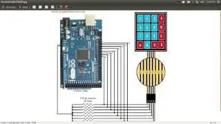 Best Demonstration of Interfacing 4*4 Button Pad to Arduino Mega, Circuit and Program
