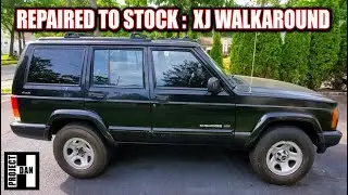 A WRECKED JEEP XJ IS COMPLETELY FIXED and RESTORED TO STOCK | WRECKED J WALK AROUND | RESURRECT J