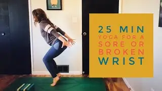 25 min yoga flow with Amy designed to get you off your wrists, for sore elbow or broken wrists