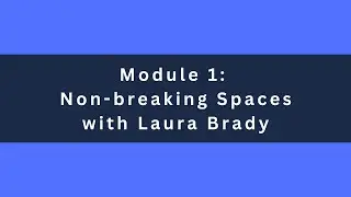 1.4 Non breaking Spaces