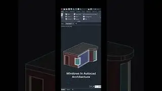 Windows in 3d modeling  Autocad 