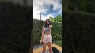 Braless Tiktok Girl: Dancing.