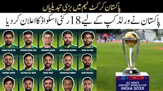 Pakistan Squad for World Cup 2023