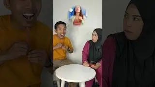 sulap sedotan masuk mulut suami istri #shorts #funny #comedy