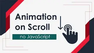 Animation on Scroll | no JavaScript Code | Hindi