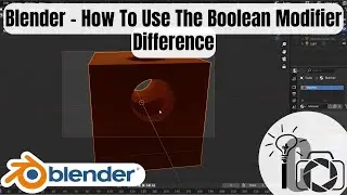 Blender - How To Use The Boolean Modifier Difference 4K