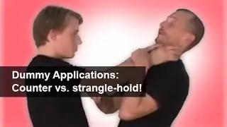 Wing Chun Wooden Dummy application - section 3 - Defense against front strangle