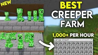 NEW BEST CREEPER FARM in 1.21 Minecraft Bedrock !