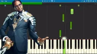 2 Chainz ft. Lil Wayne, E-40 - 2 Dollar Bill Piano Tutorial