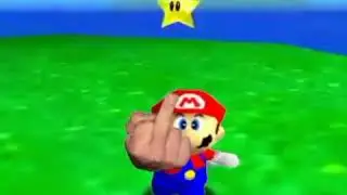 Super Mario 64 middle finger