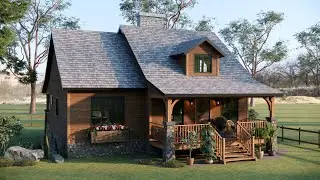 8x10m (26'x33') Gorgeous 2-Bedroom Rustic Small House !!!! It's PERFECT
