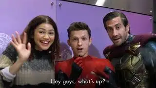 Spiderman Far from Home Cast visiting Children's Hospital LA