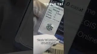 MOISSANITE CHÍNH HÃNG GRA 9LY ~3 CARAT  | Real Moissanite Diamond GRA 3 carat