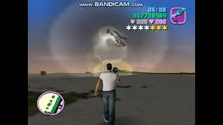 A totally normal GTA Vice City wanted level rampage