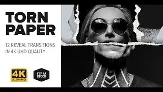 TORN PAPER 4K REVEAL TRANSITION PACK ► [ AFTER EFFECTS TEMPLATES ]