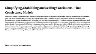 Simplifying, Stabilizing and Scaling Continuous Time Consistency Models