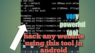 #2 | hack any website by cmsmap in termux|find vernability in website using this tool| IN HINDI