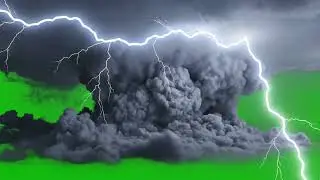 4K Supercell Thunderstorm Green Screen VFX Multi Strike