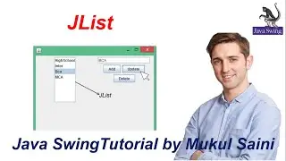 #51.2 Java Swing Tutorial | JList in Java part-2 | dynamic List