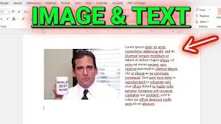 How To Put Text And Image Side By Side In MS Word