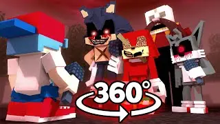 [SONIC.EXE Hell Reborn] Vs Lord X Tails.exe Knuckles.exe EggmanExe - FNF 360 POV Minecraft Animation
